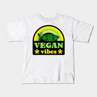 VEGAN Diet Kawaii Peas Kids T-Shirt